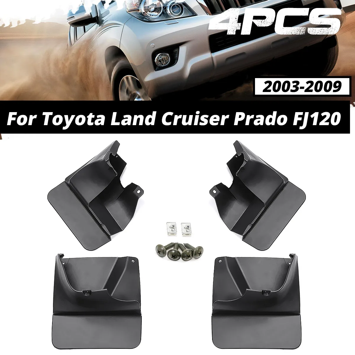 

Брызговики для Toyota Land Cruiser Prado FJ120 120 2003-2009 2008