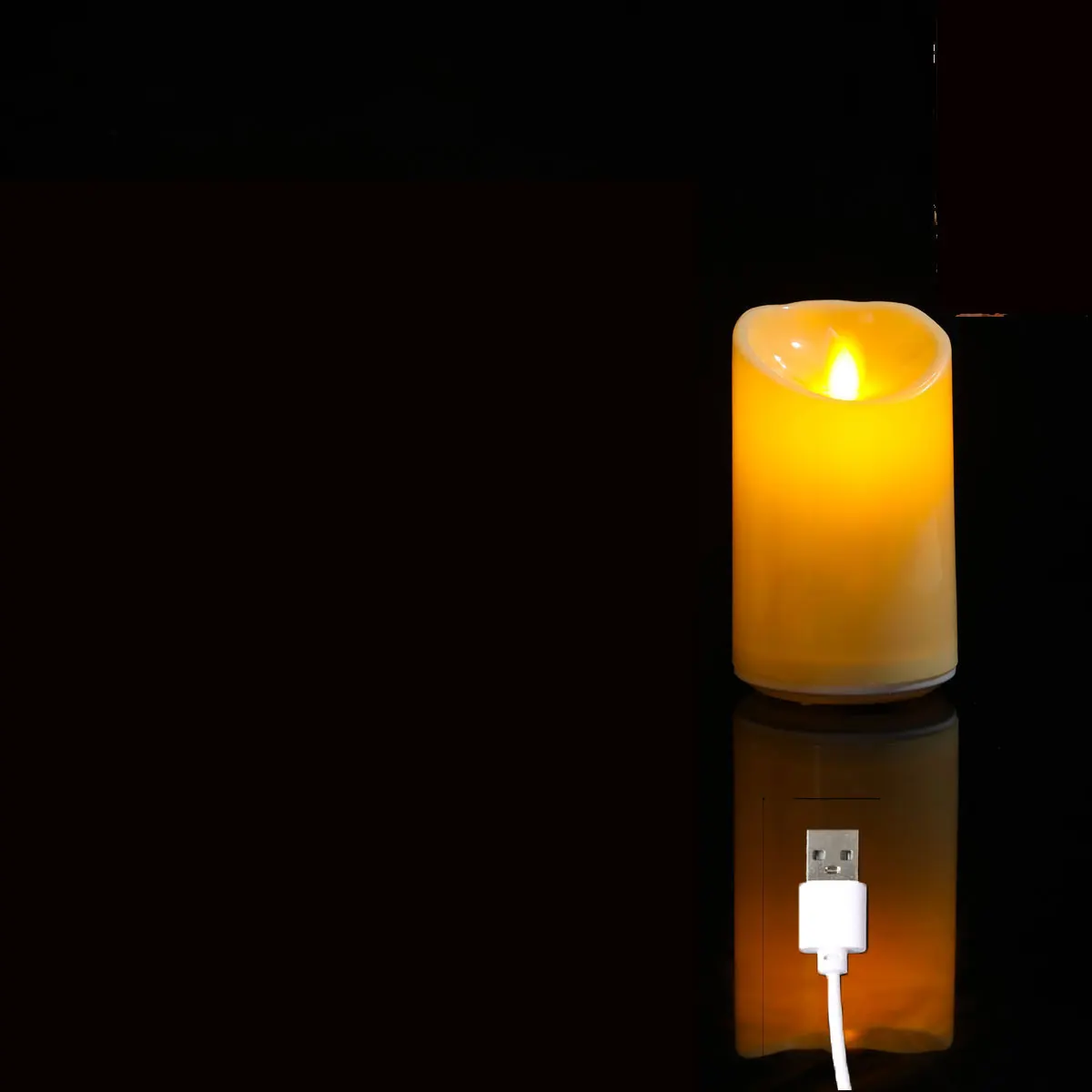 

Перезаряжаемые светодиодные свечи, бежевые, USB