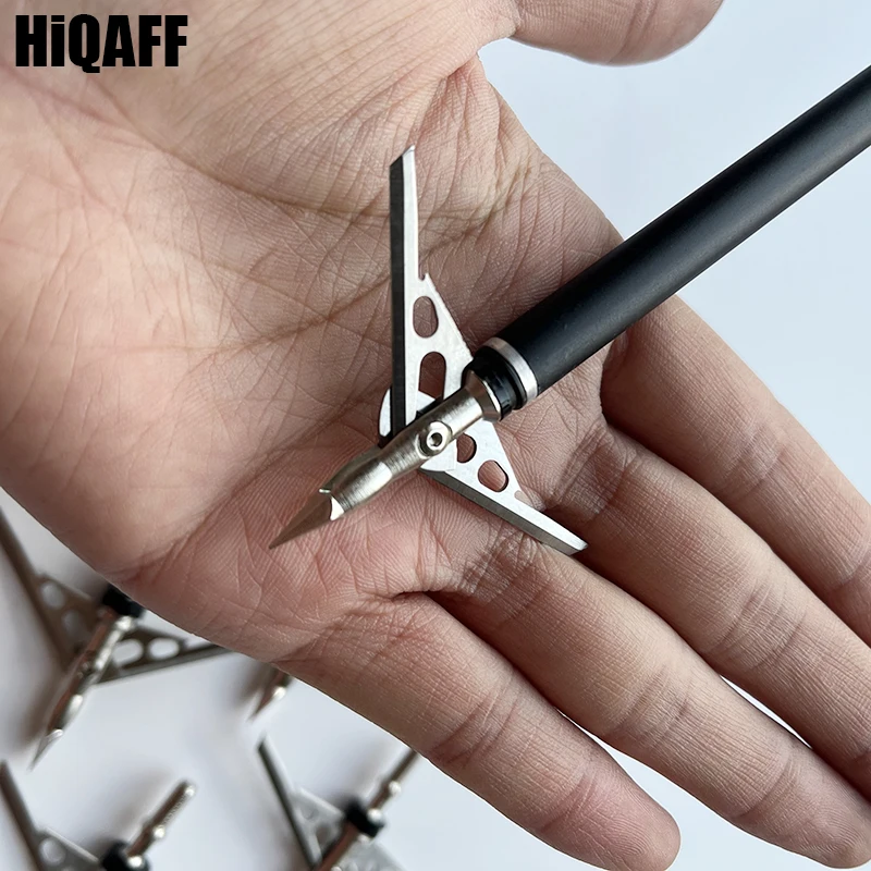 12 шт. наконечники стрелы для стрельбы из лука 100gn стрел с 2 лезвиями охоты |