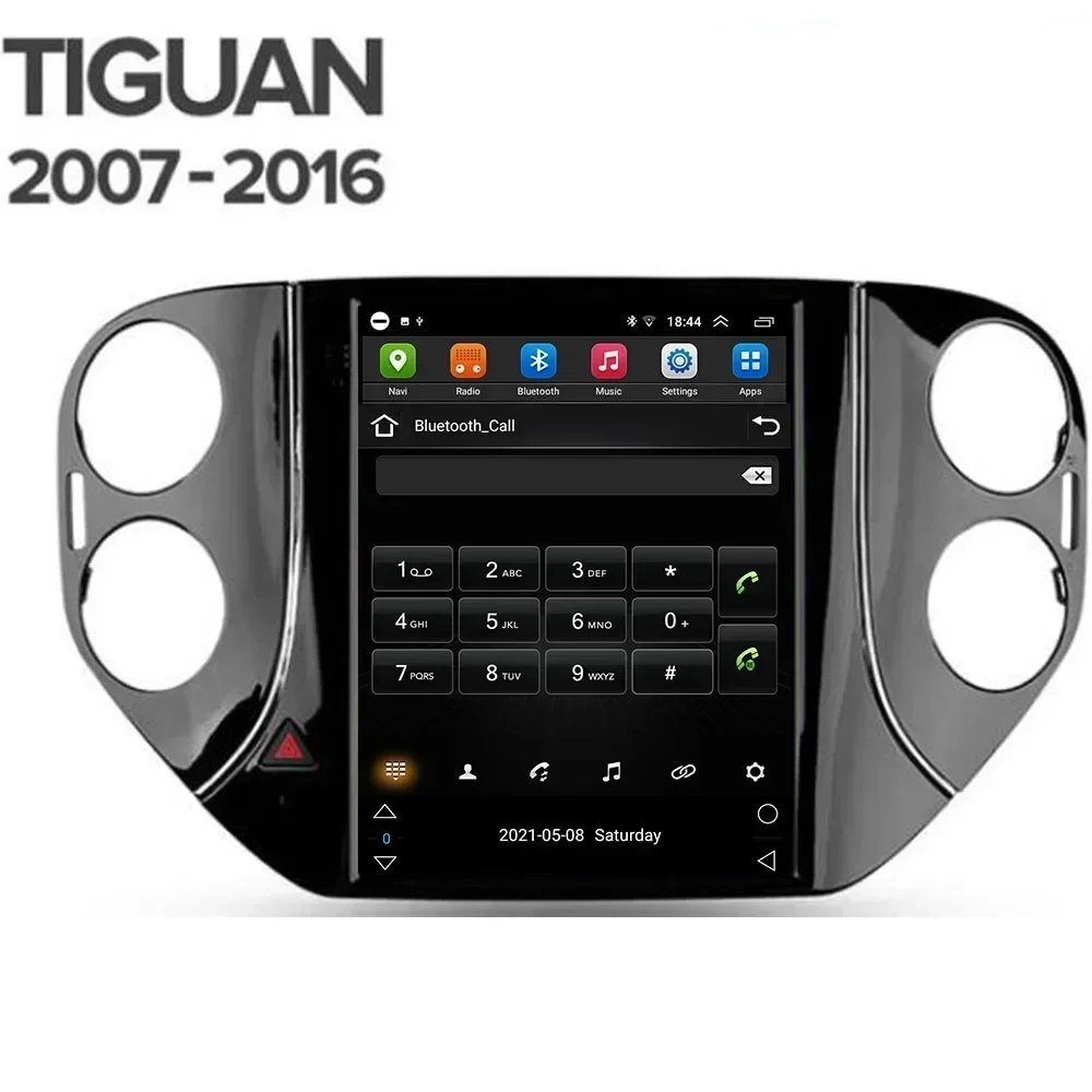 DSP Android 13 Tesla Vetical Screen Car Radio For VW Volkswagen Tiguan 2010-2036 Multimedia Navigation GPS Stereo 2 DIN no DVD