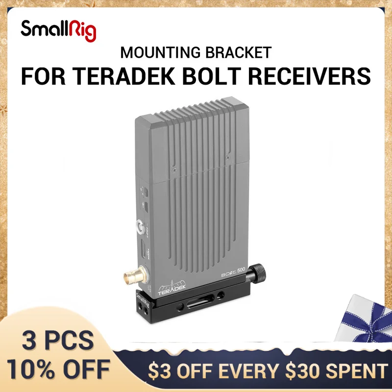 

SmallRig Mounting Bracket for Teradek Bolt Receivers with 1/4 and arri 3/8 threaded holes for accessories 2107