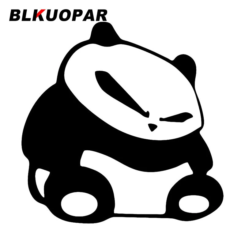 

Милая и честная гигантская панда BLKUOPAR, сидит на земле, автомобильные наклейки, графическая Мода, наклейка на окно, багажник, автомобильные аксессуары