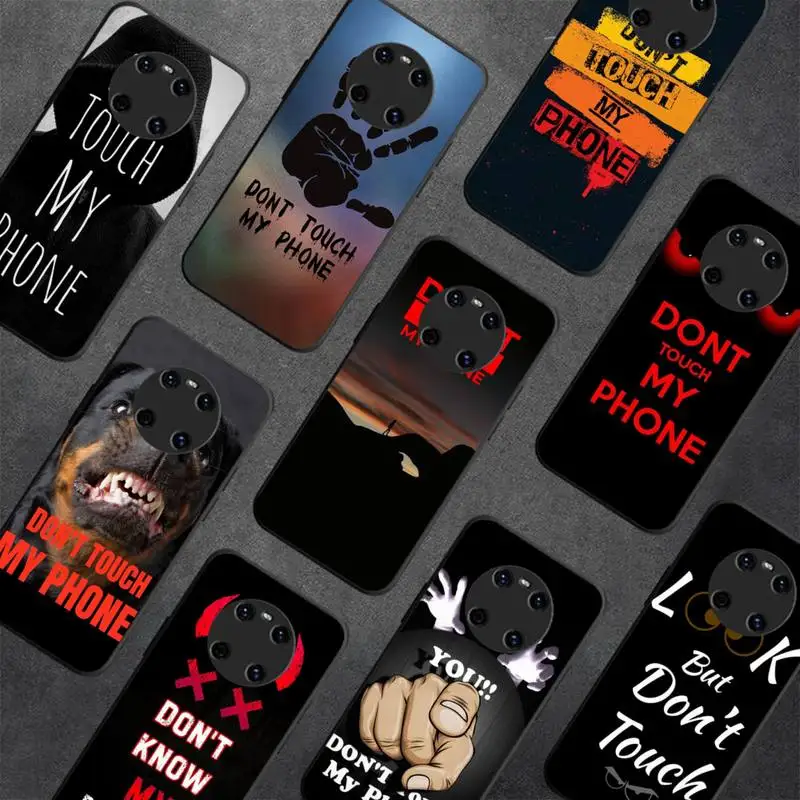 

Dont Touch My Phone Phone Case For Huawei Y 5 Y62019 Y52018 Y92019 Luxury funda case for 9prime2019