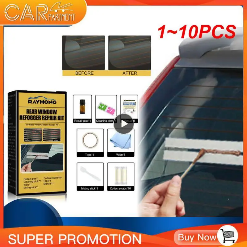 

1-10 шт., набор для ремонта автомобильных окон и задних стекол