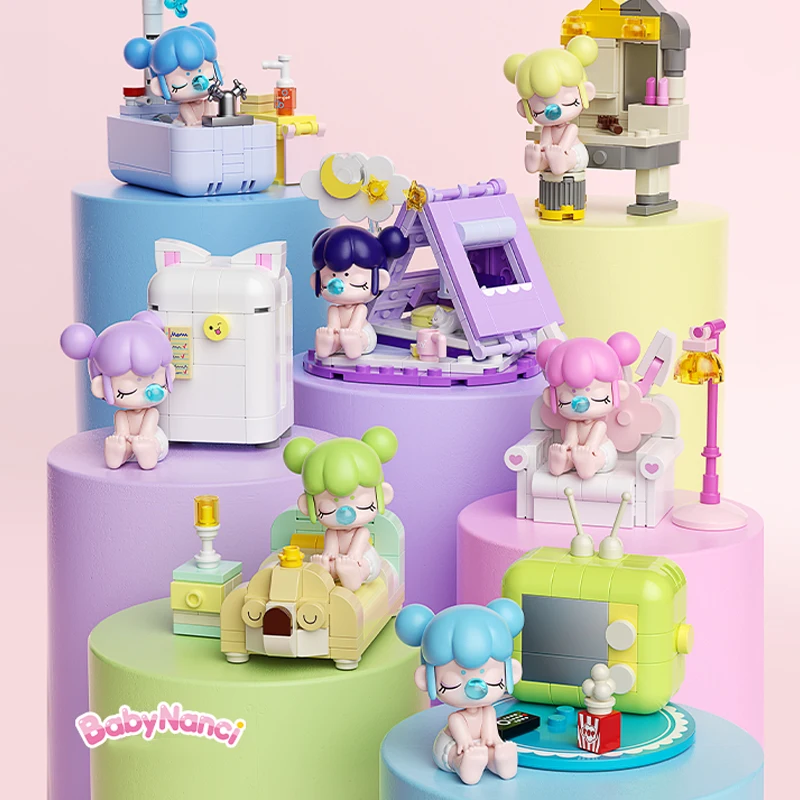 Nanci Ruolai Слепая Коробка Фигурка Модная Домашняя Серия Строительные Блоки