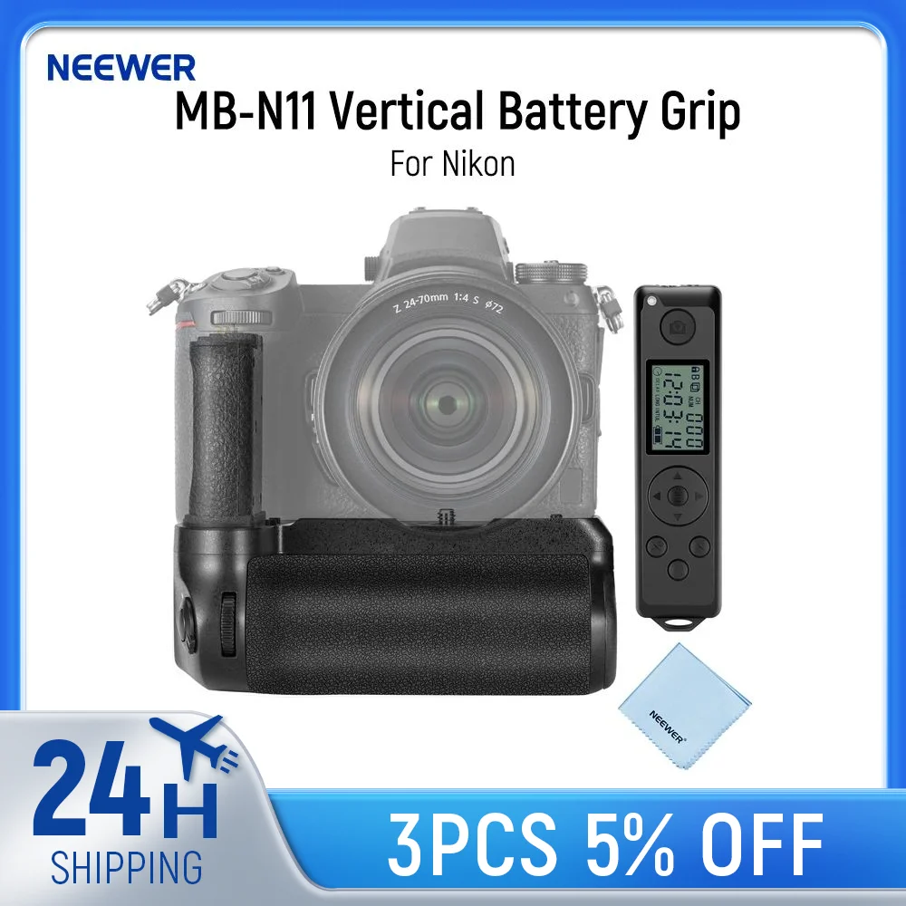 Вертикальный аккумулятор NEEWER с управлением 2 4G для камеры Nikon Z6 II и Z7