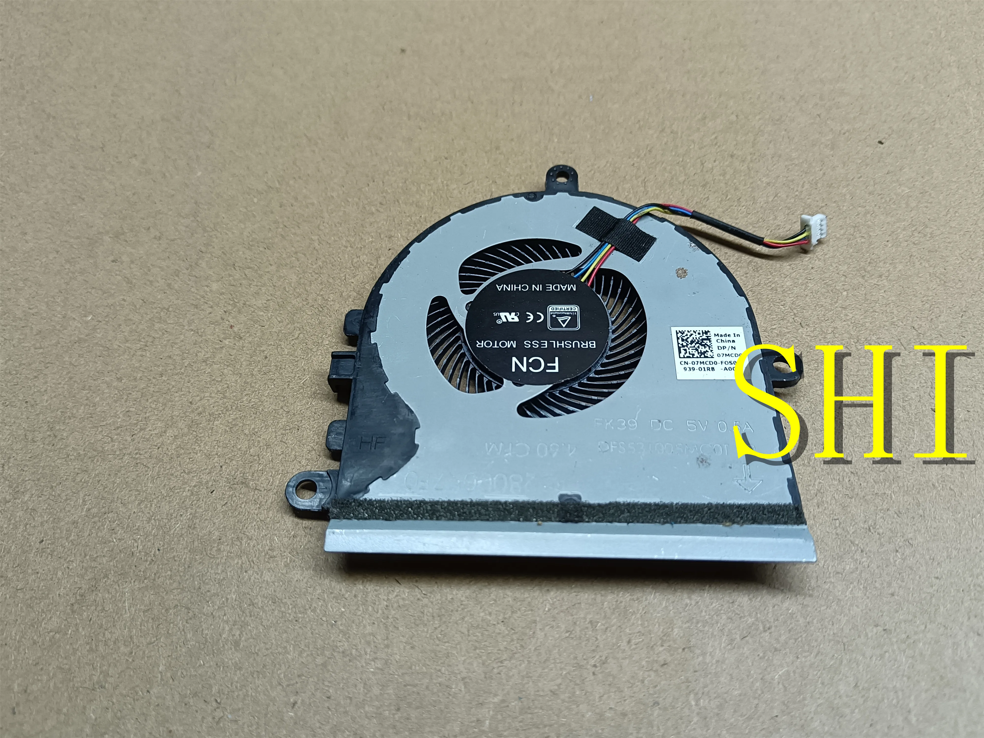 Кулер для охлаждения процессора Dell Inspiron 5570 15-5575 15-5570 P75F 3583 3585 7 жидкости DC28000K7F0, бесплатная доставка