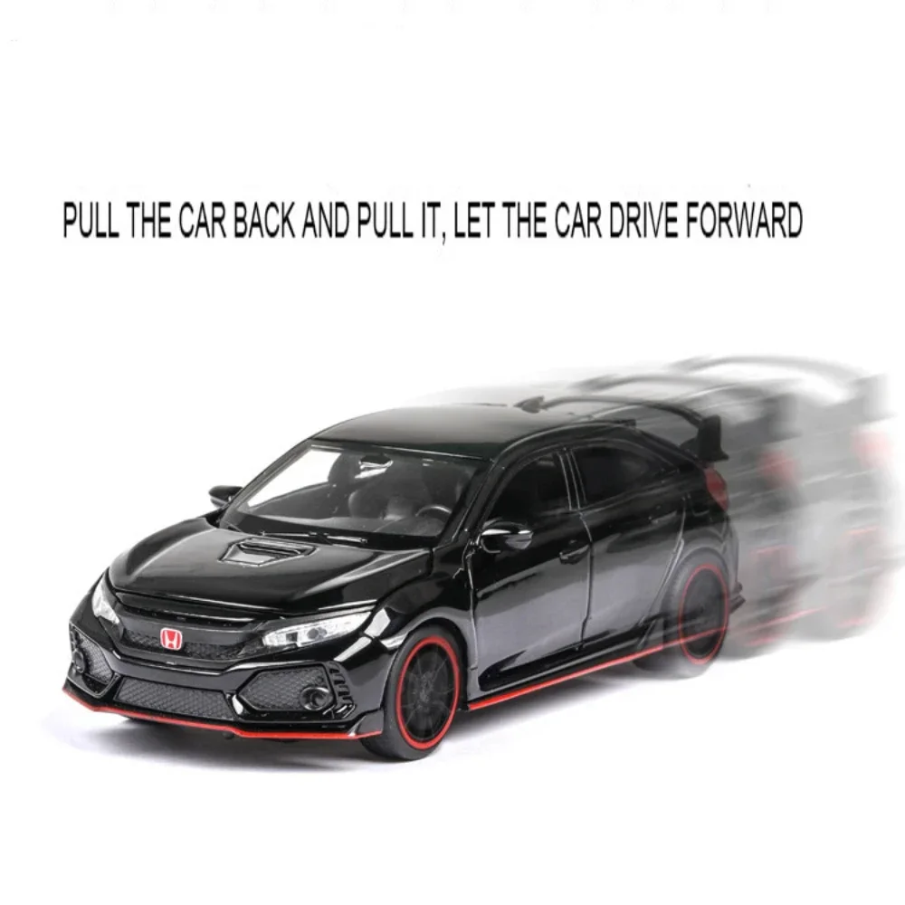 Масштаб 1:32 Honda CIVIC TYPE-R литые под давлением игрушки из сплава модели автомобилей со