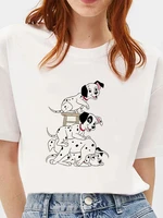t shirt women disney popular summer one hundred and one dalmatians white all match t shirt comfy new products harajuku funny top