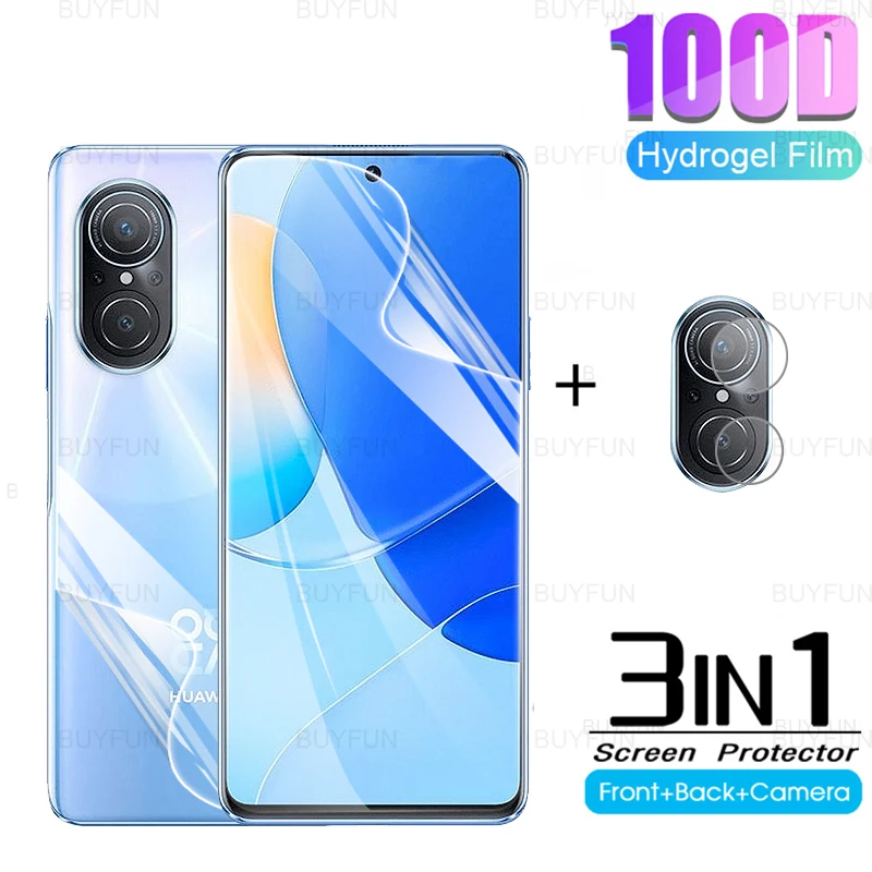 

Гидрогелевая пленка 3 в 1 для Huawei nova 9 SE, Защитная пленка для камеры Huawei huawie nova9 se, 6,78 дюйма, защита для экрана