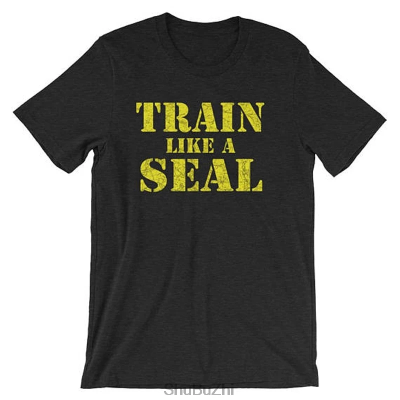 

TRAIN like a NAVY SEAL Tshirt - Navy Seal Armed Forces Inspired Fitness Motivation - Short-Sleeve Unisex T-Shirt