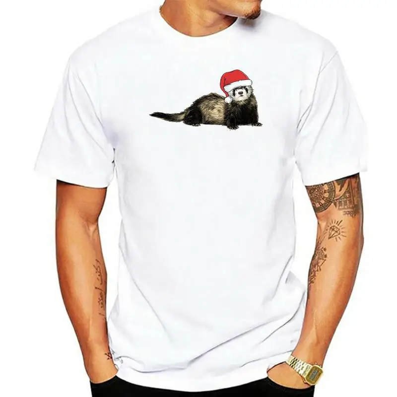 

Лучшие рождественские подарки для любовника хорька футболка удивительные с коротким рукавом Уникальные повседневные топы с коротким рука...