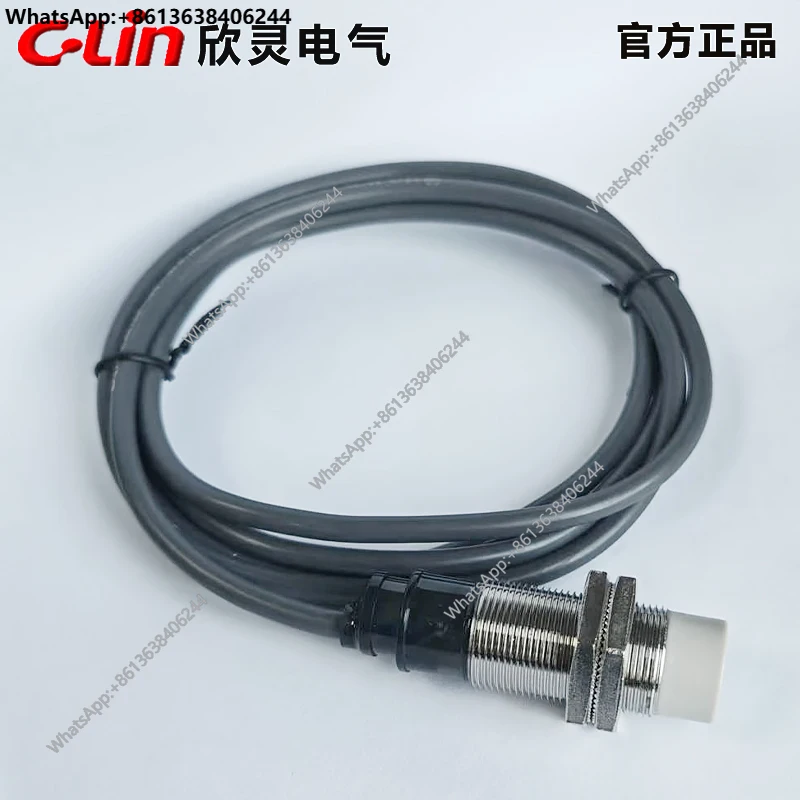 Фото Xinling LJM18M-10N1/P1/D1/A1 Индуктивный бесконтактный переключатель постоянного тока, трехпроводной NPN, нормально открытый, короткий цилиндр №2