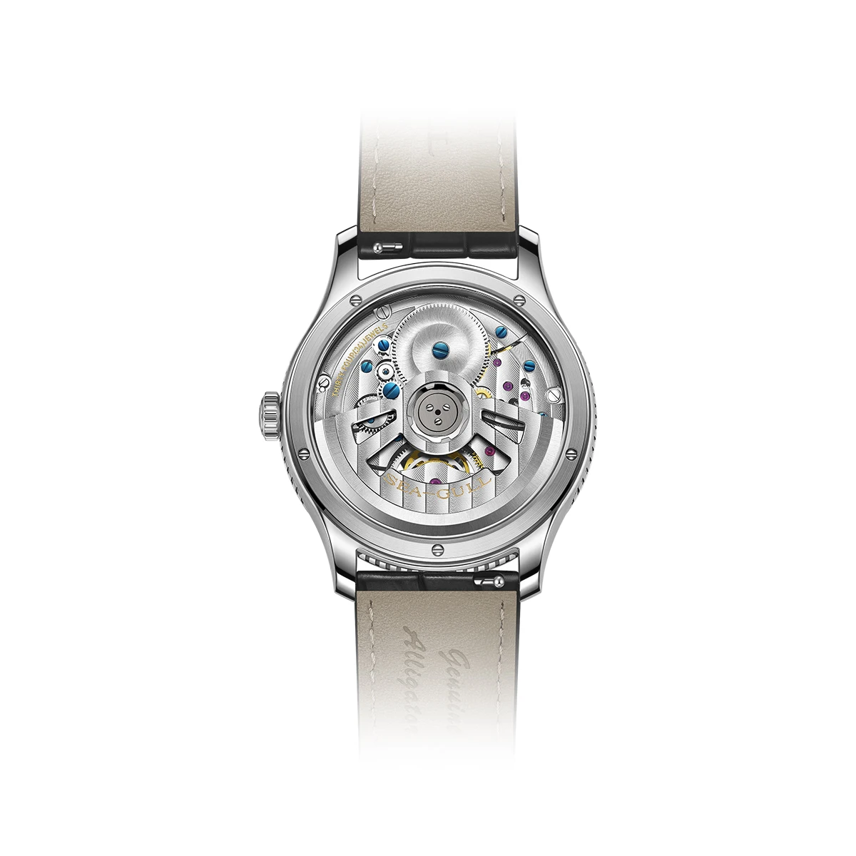 Фото Мужские автоматические механические часы Seagull 70th Anniversary Edition Luxury Ultra Thin Tourbillon с ультратонким корпусом и свободноходным механизмом, модель 8850 №2
