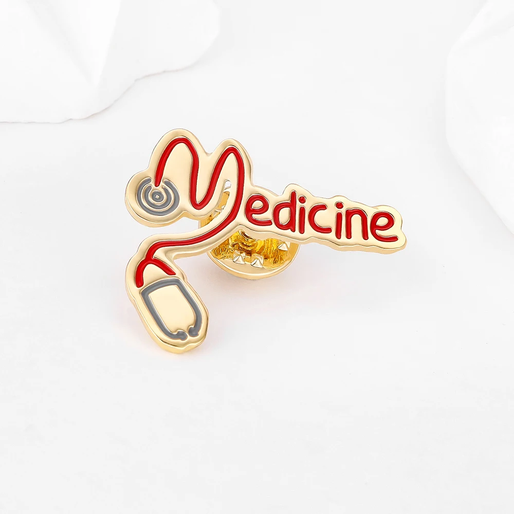 DCARZZ медицинская школьная эмалированная брошь для медсестер студенческая