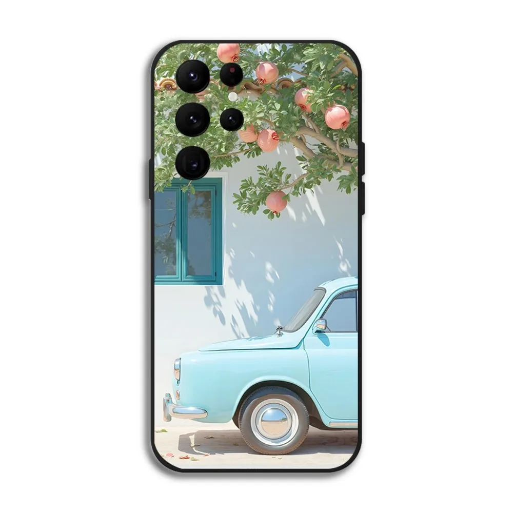 Винтажный автомобильный чехол для телефона A-AIGC Samsung Galaxy S24 Ultra S22 S23 S21 S20 5G защитный