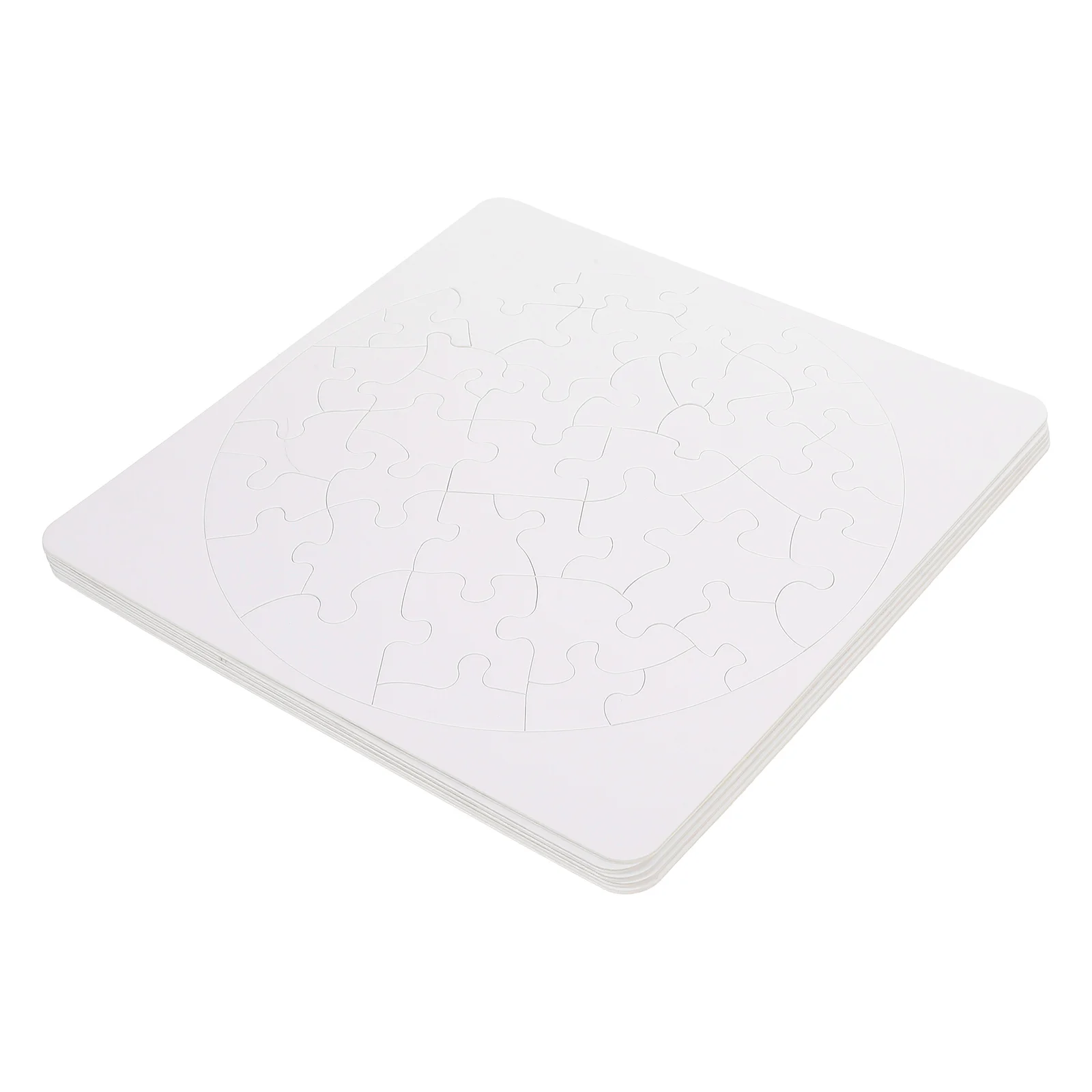 

5 Sets DIY Blank Puzzles Sublimation Jigsaw Puzzle Heat Transfer Craft Puzzles