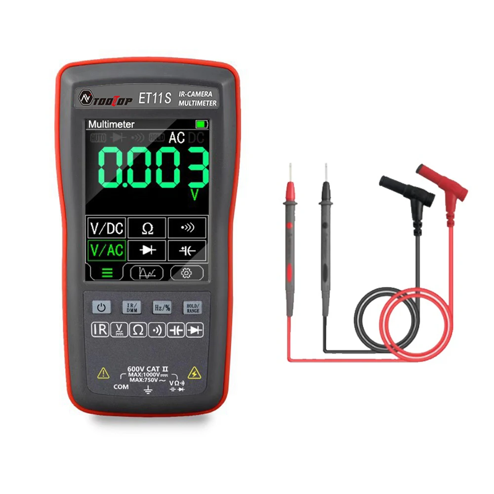

2in1 Digital Thermal Imager Multimeter 2.8inch 90*120 Thermal Imaging Pixel with FrequencyTemperature Measurement Function