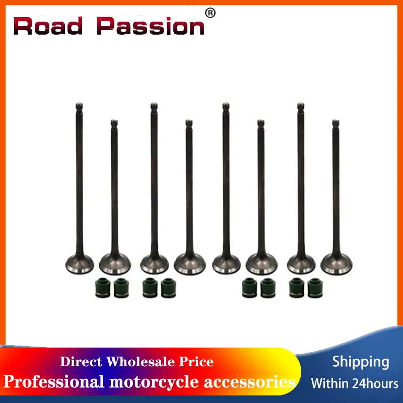 

Road Passion Motorcycle Intake Exhaust Valve Stem Kit For KAWASAKI EX250 ZZR250 GPX250R KLE250 Anhelo EX 250 ZZR 250 GPX 250R