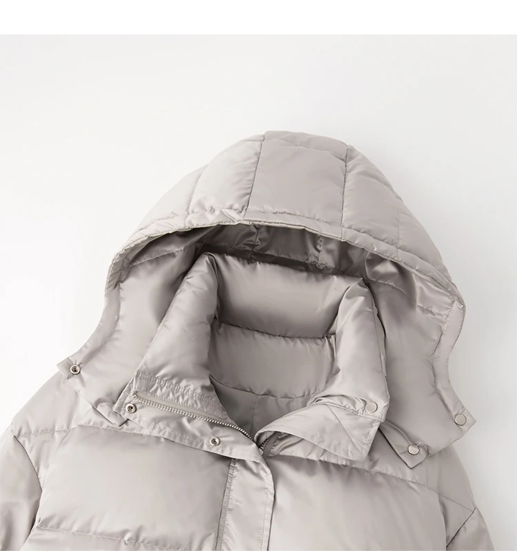 High Quality Casaco Feminino Inverno 2022  90%  White Goose Down  Casual  Abrigo Mujer  Down Jacket Women Hooded Pockets Warm