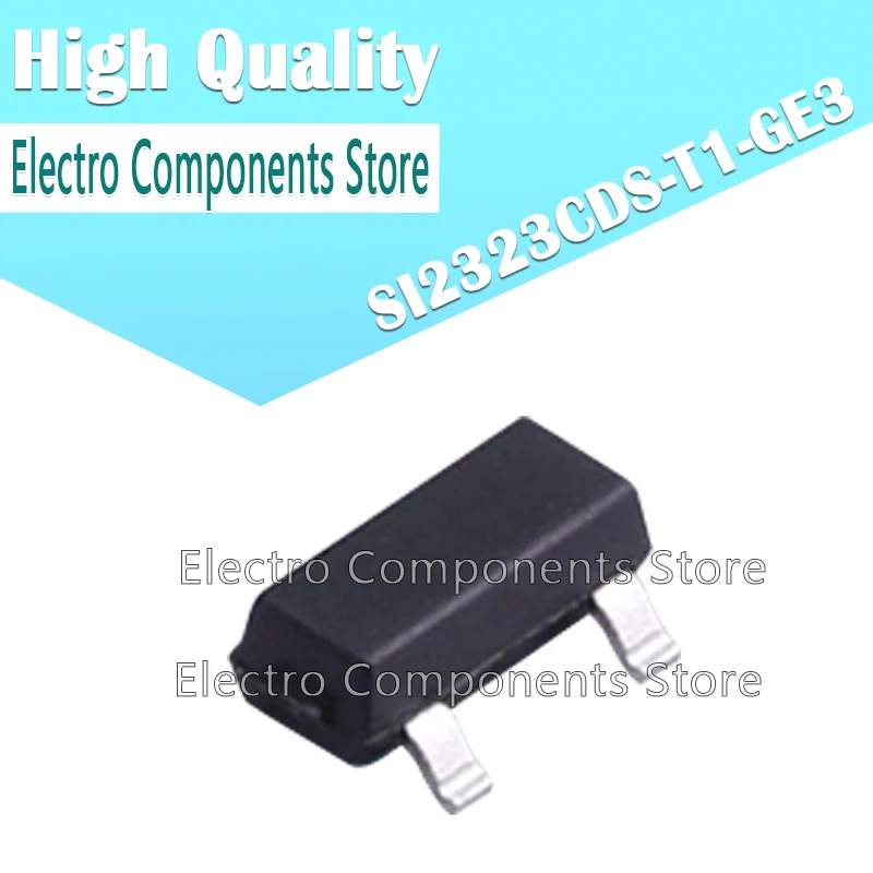 

10Pcs/Lot SI2323CDS-T1-GE3 (Marking B23H) B23H SOT23-3 MOS Field Effect Transistor