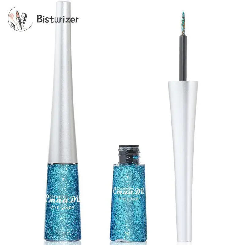 

Shimmer Intense Shine Long-lasting Glitter Easy To Apply Eye-catching Eyeliner Liquid Dazzling Color Pigments Festival Must-have