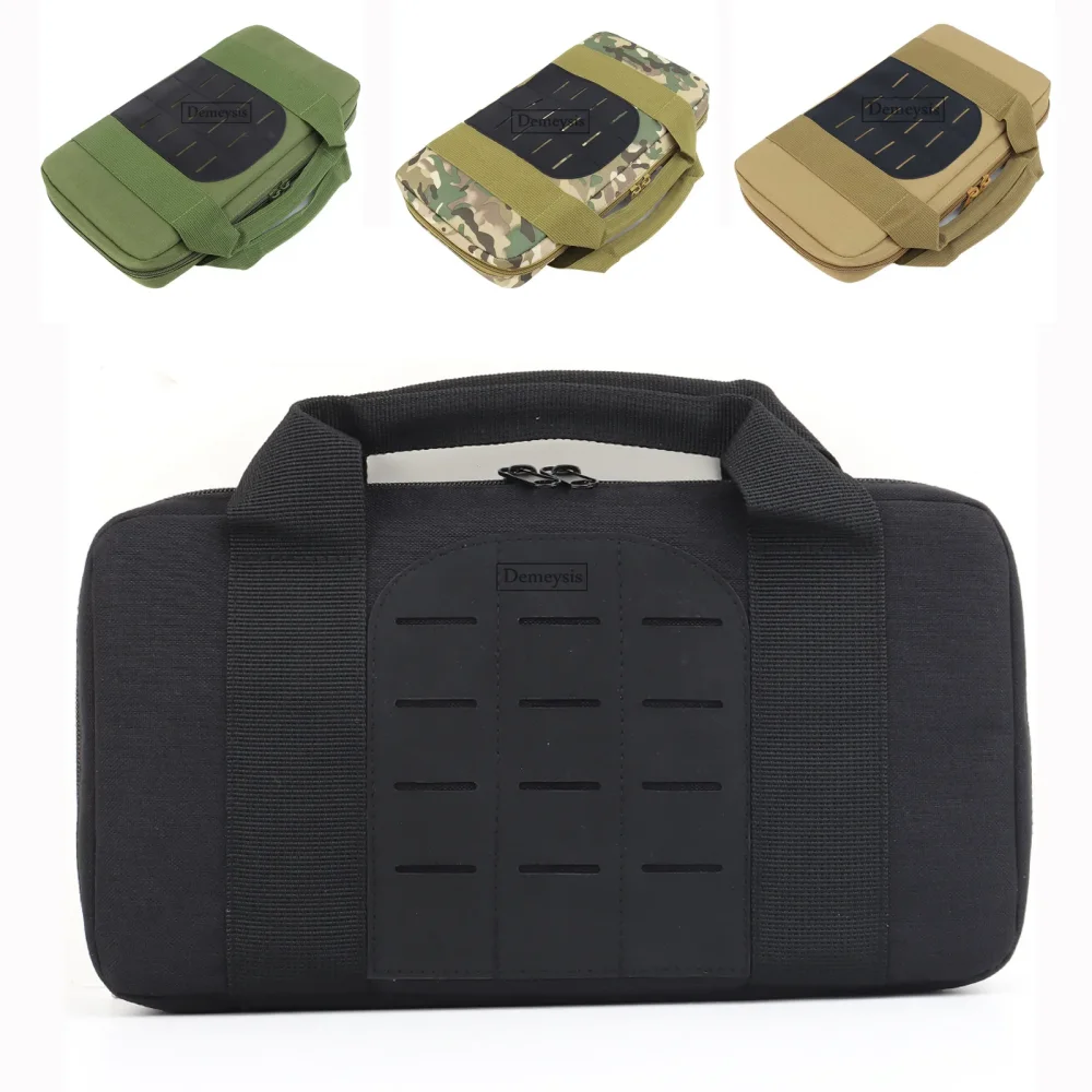 

Tactical Handgun Bag Pistol Carry Case Portable Magazine Holster Military Army Airsoft Hunting Handguns Soft Protector Carrier