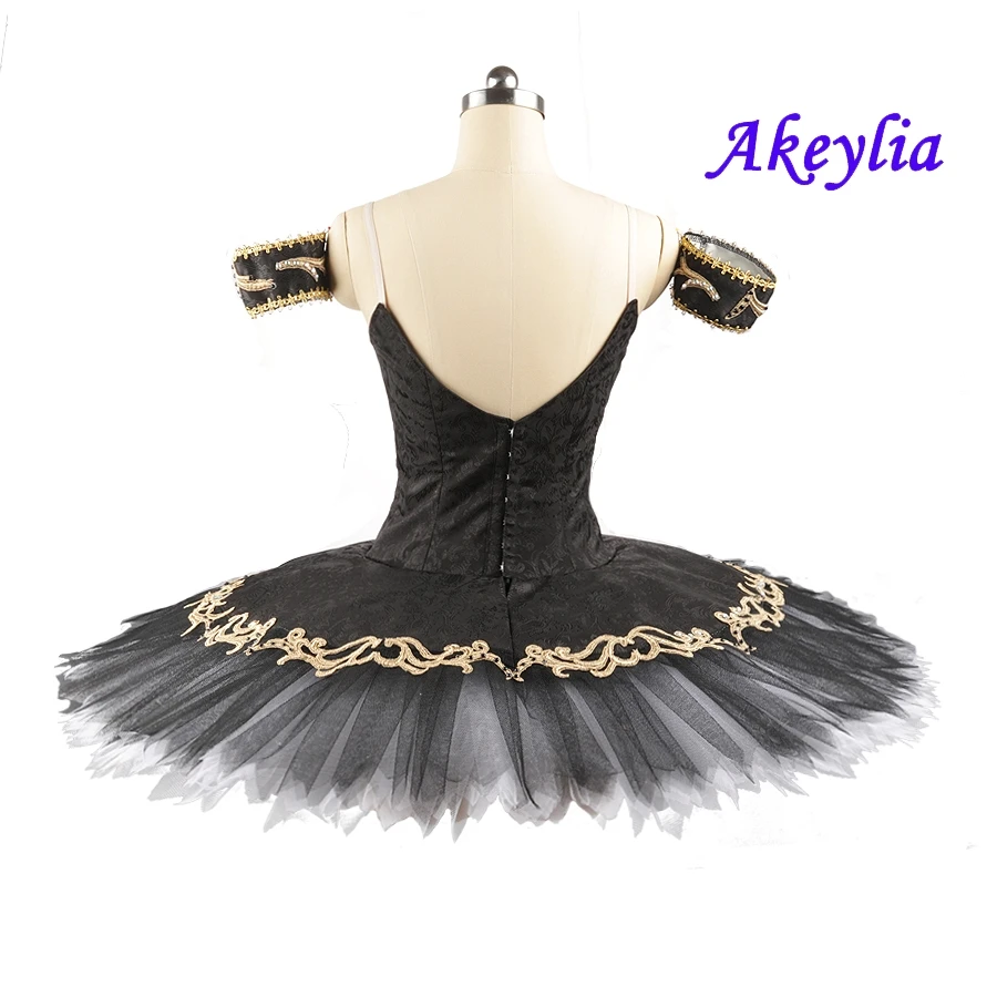 Профессиональная балетная пачка из черного золота без эластичности черное