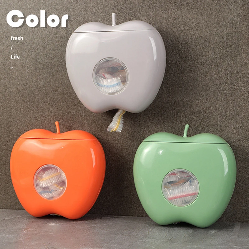 

Wall Mounted Disposable Food Cover Storage Box Kitchen Organizers For Plastic Wrap Elastic Fresh Keeping Bag Storage Container