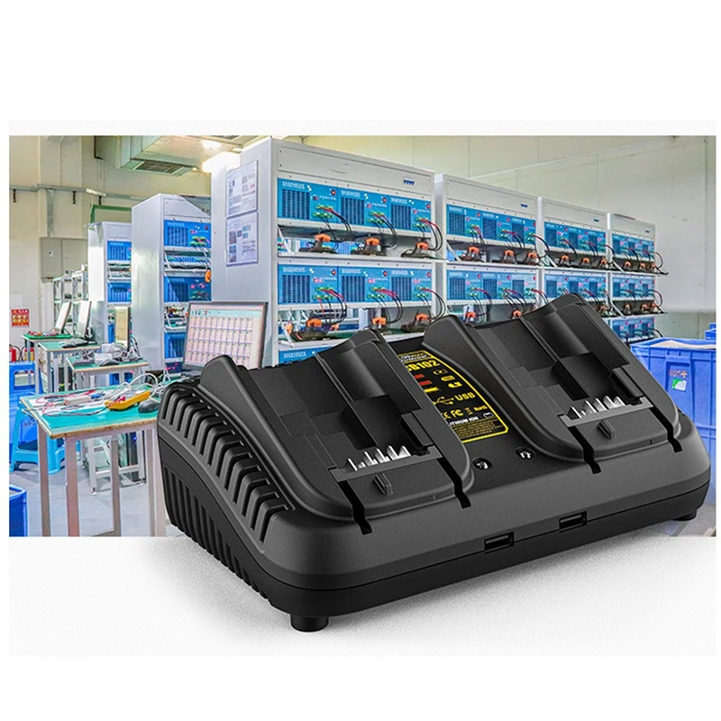 

Dual Charger For DEWALT DC9310 10V-20V Nicd And Nimh Batteries DW9057 DC9071 DC9091 DC9096 DE9039 DE9095/9096 US Plug