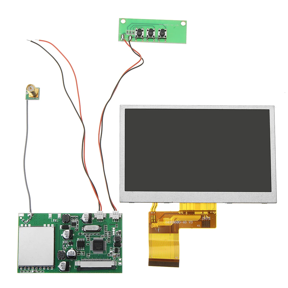

RX5808 5.8Ghz 48CH FPV Receiver with 480*320 5 Inch HD Display Snow Screen Monitor DIY for FPV Goggles Drone Airplane