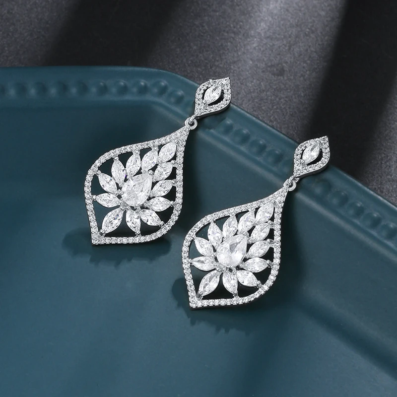 Новое поступление от бренда WEIMANJINGDIAN изящные серьги-подвески в стиле арт-деко с