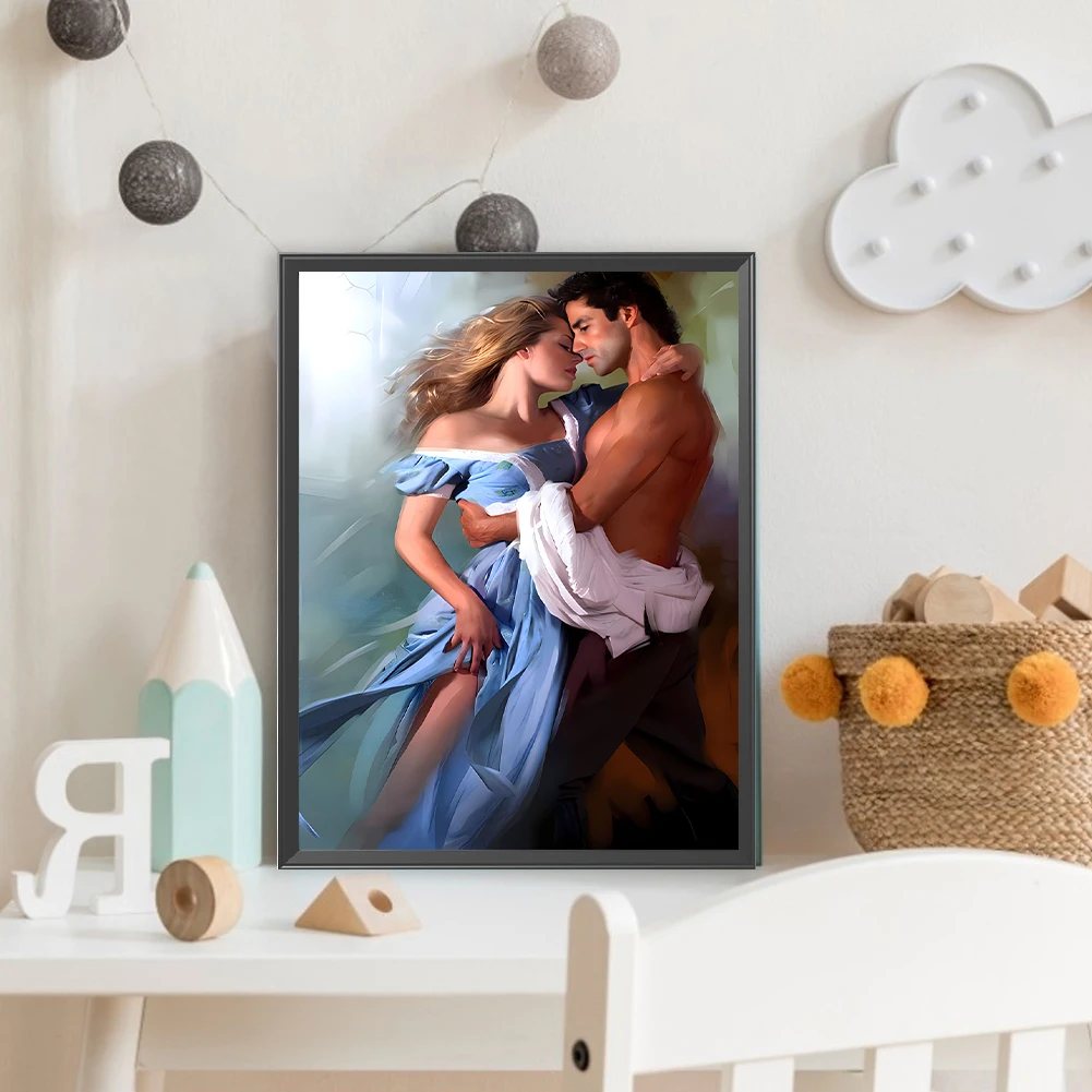 5D DIY Полный круглый дрель Алмазная картина Пара Комплект Домашний декор