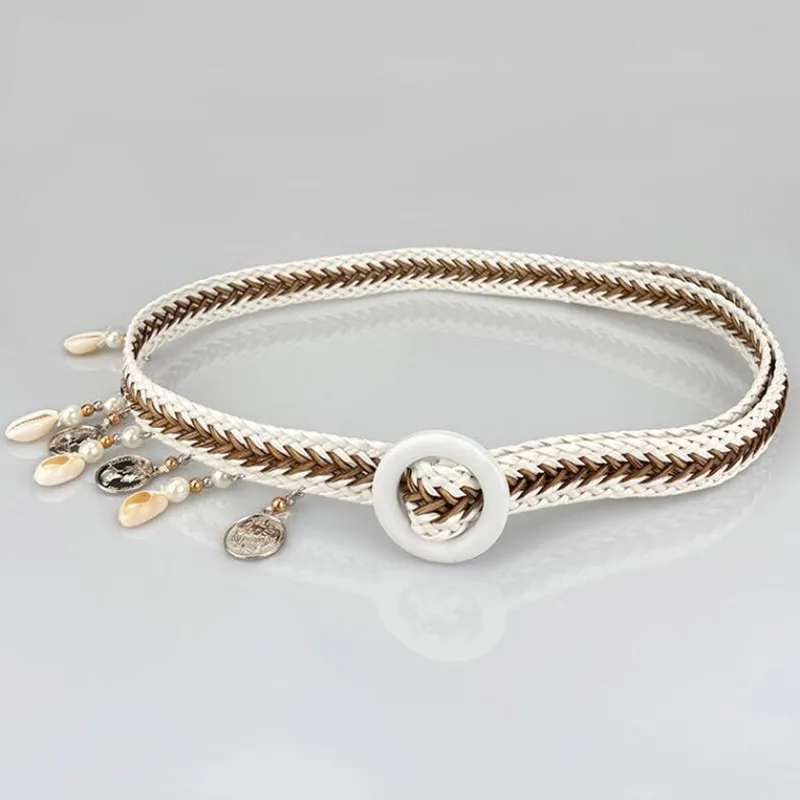 Женский модный тканый пояс из полипропилена дизайнерский женский эластичный