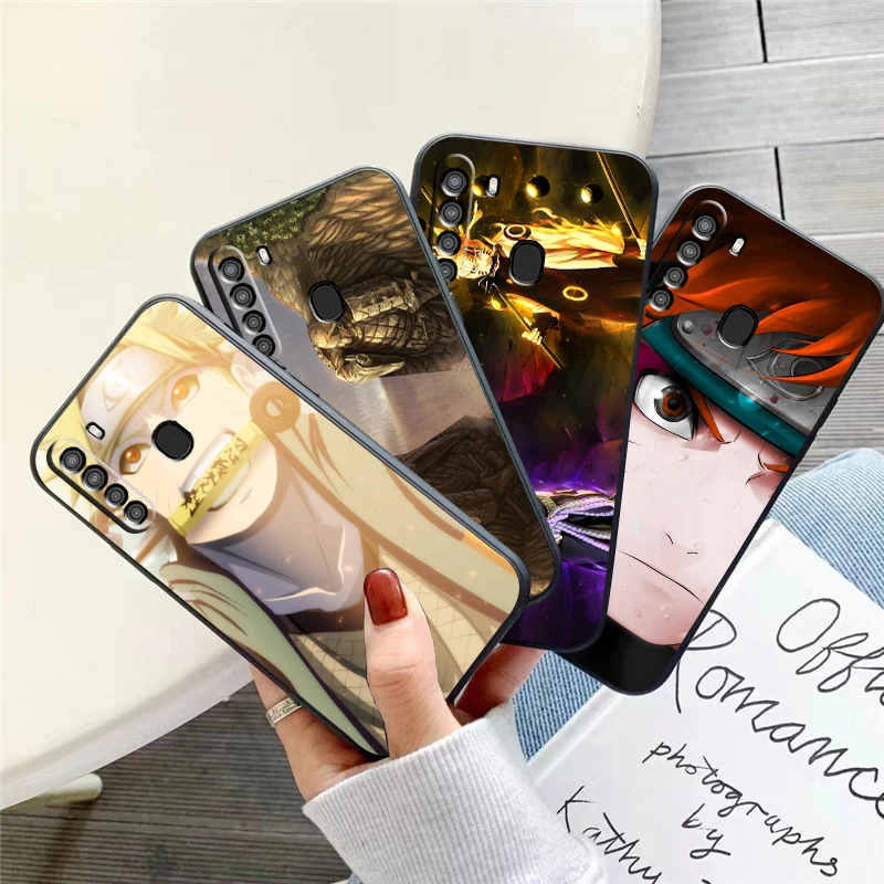 

Japan NARUTO Anime Phone Case For Samsung Galaxy A32 4G 5G A51 4G 5G A71 4G 5G A72 4G 5G Black Liquid Silicon Back Carcasa