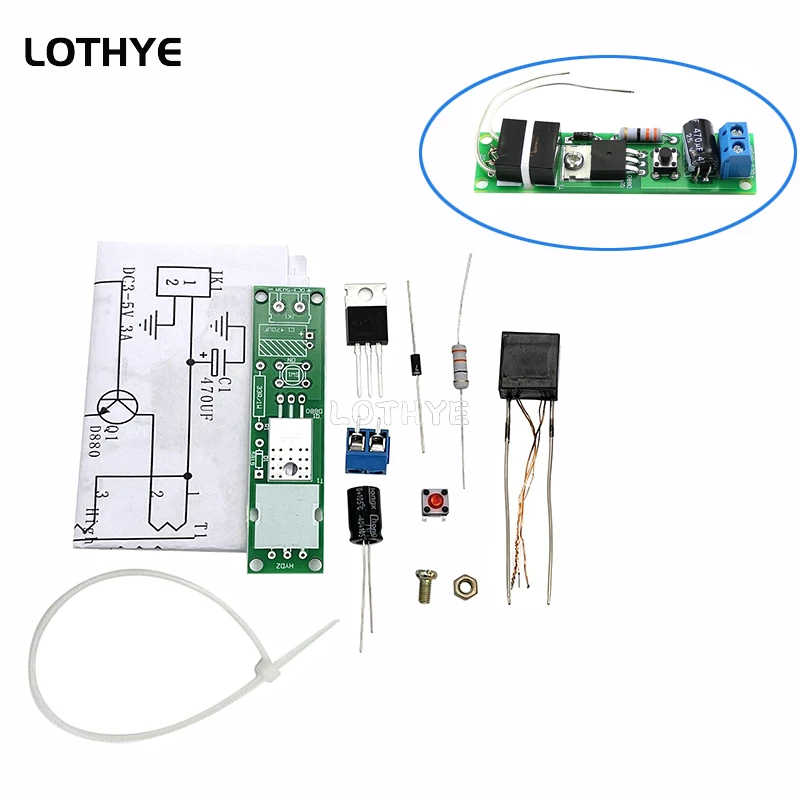 

High Voltage Igniter DIY electronic Kit Arc Ignition Parts DIY Kit Arc Generator Arc Cigarette Igniter Module PCB Board DC 3V-5V