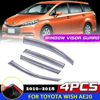 car windows visor for toyota wish ae20 20102018 smoke deflector guards awnings sun rain eyebrow sticker accessorie 2011 2012