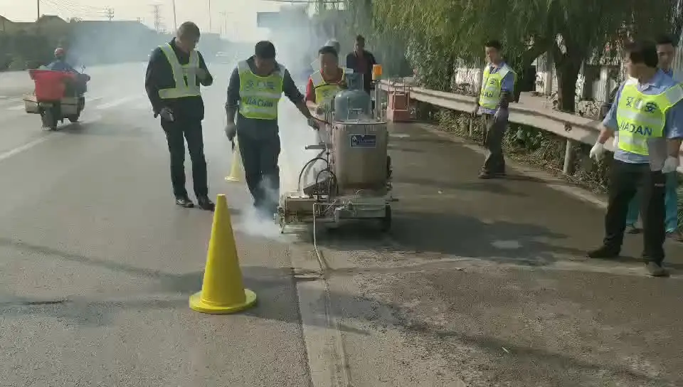 

Wholesale hand push used thermoplastic spray road marking machine