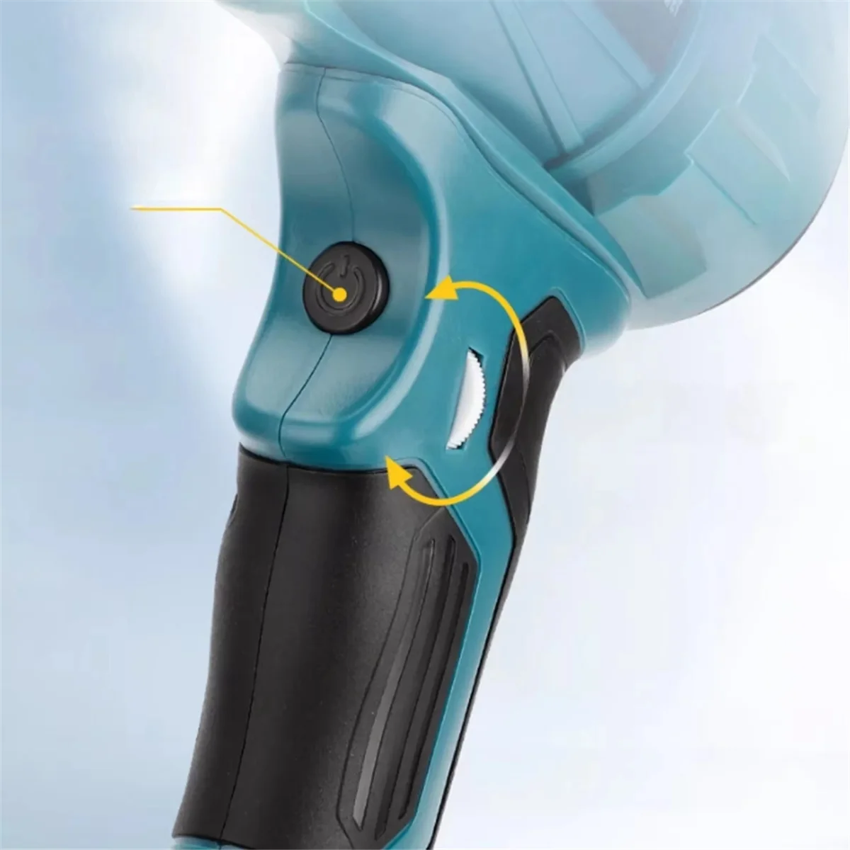 Фото AA98 Mini Jet Blower Портативный Violent Turbo Fan для литий-ионной батареи 18 В Беспроводной ручной вентилятор №1