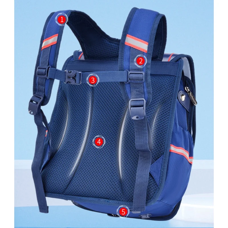 Primary School Students Grade 1-4 Gradient Color Backpacks for Girl Boy 2022 New Children Fashion Large Capacity Schoolbags Hot