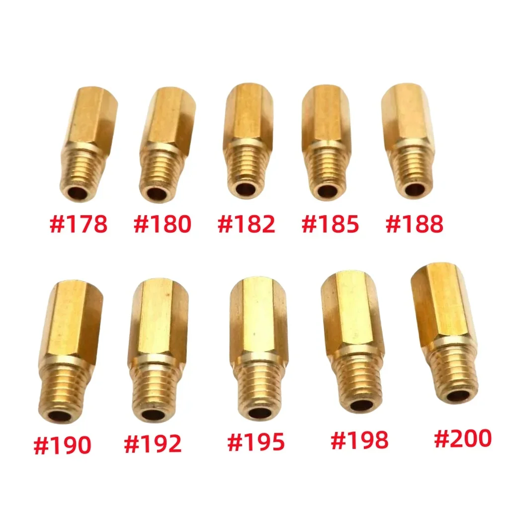 Упаковка из 10 шт. основной струи для Keihin FCR KOSO OKO PE PWK карбюратор шестигранная основная форсунка мотоцикла ATV картинг МОТОРЫ