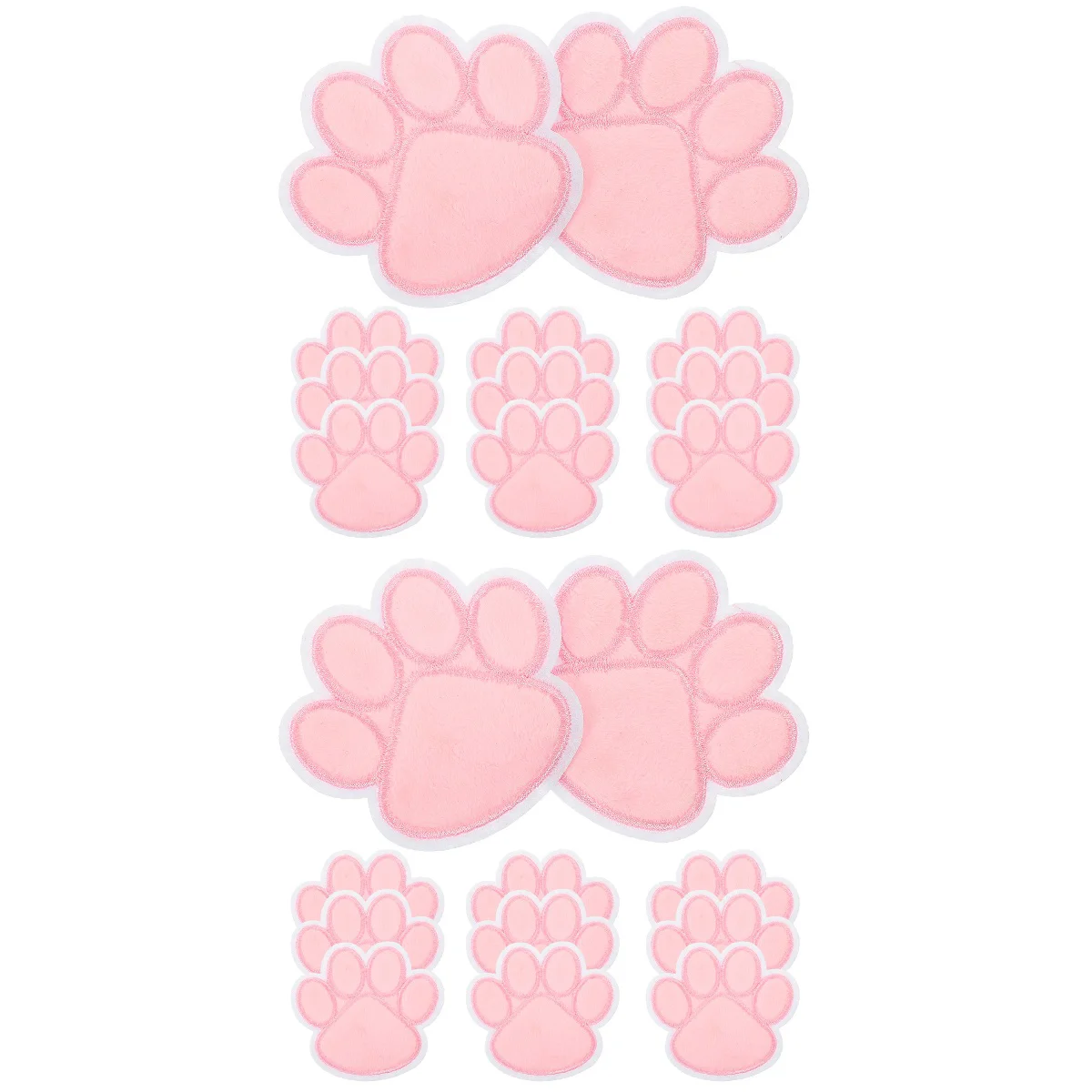 

20 Pcs Embroidered Dog Paw Sew On Applique Clothes Dress Sewing Applique