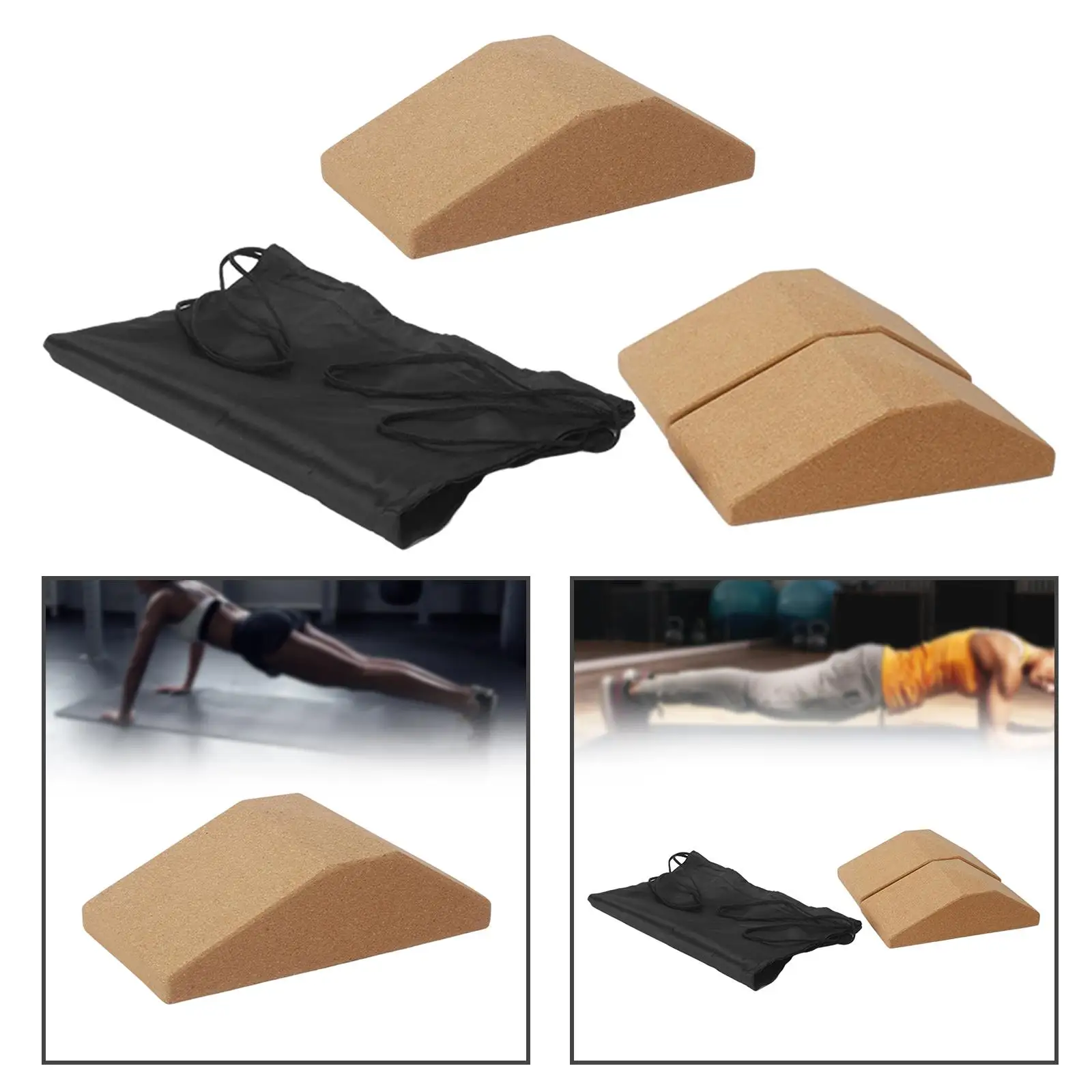 

Пробковый кирпич для занятий йогой и фитнесом, легкая переносная конструкция с клиновидным блоком, для пилатеса