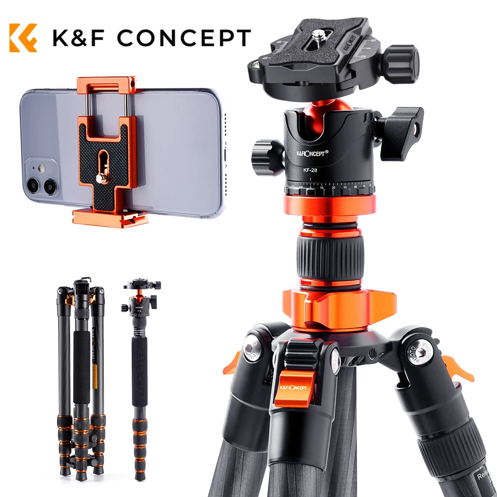 Штатив K &amp F Concept из углеродного волокна для SLR и DSLR-камер