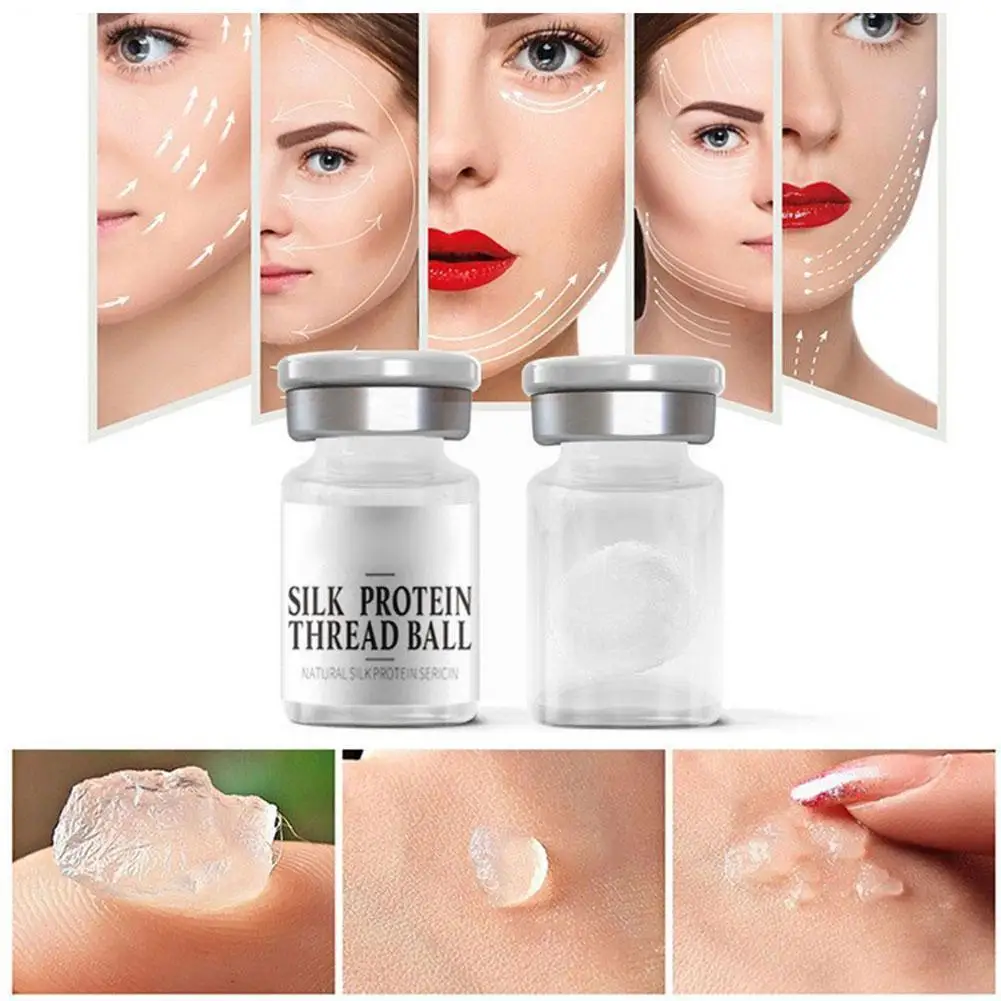 

Эссенция из натурального белкового Шелкового шарика для лица коллагена Антивозрастная подтягивающая сужающая поры эссенция шарика осветл...