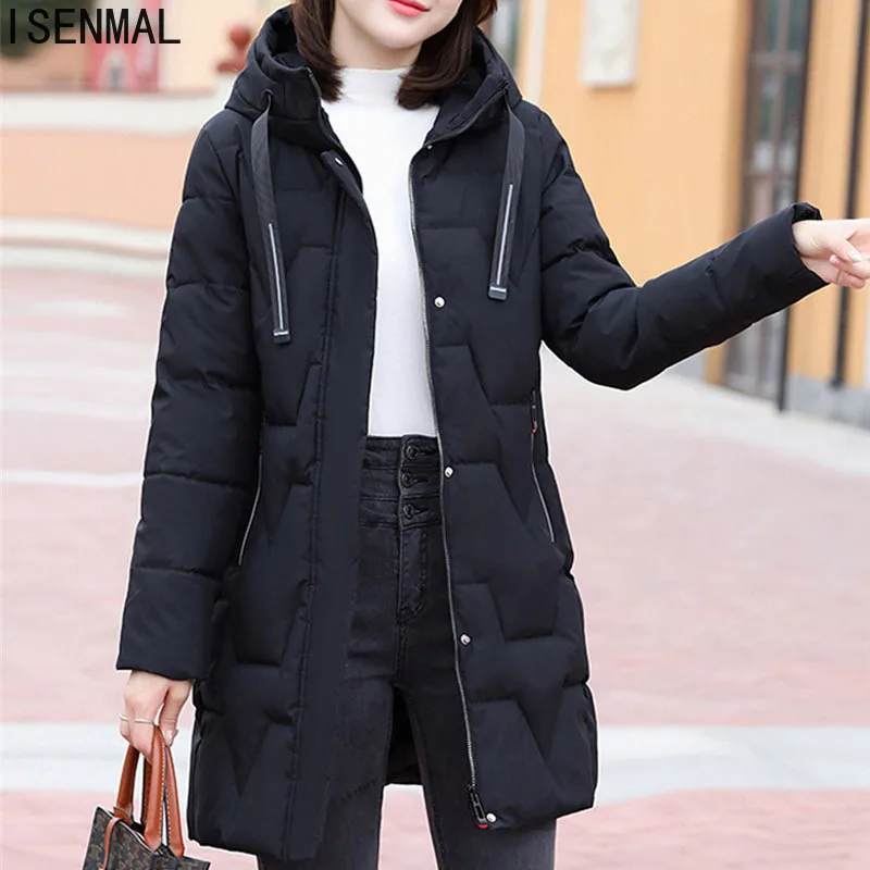 2022 New Women's Winter Jacket Coats Long Parkas Female Down Cotton Jackets Hooded Thick Warm Parka Windproof Casual Puffer Coat