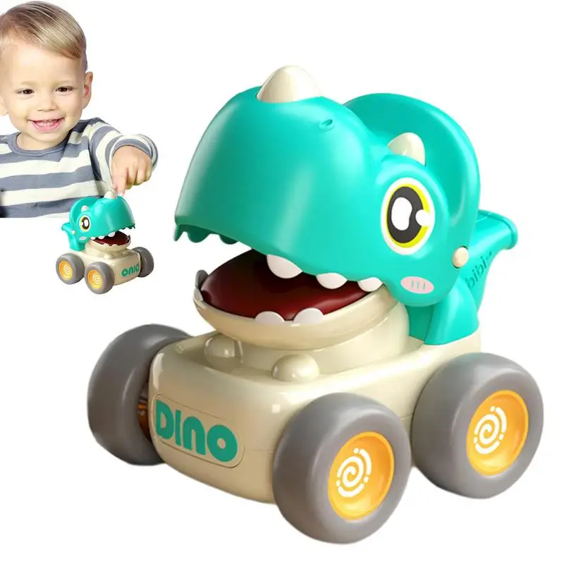 

Машинка-динозавр с нажимом и движением, детский игрушечный автомобиль с нажимом, игрушка для малышей, подарок для мальчика, подарок на день рождения, детская игрушка