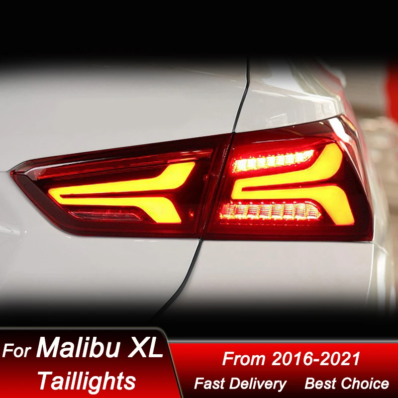 Фото Стайлинг автомобиля задние фонари для Chevrolet Malibu XL 2016-2021 новый стиль полностью светодиодный динамический указатель поворота задний фонарь в сборе №5
