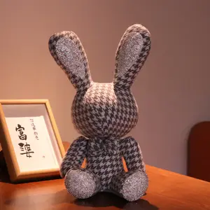 LV DIOR MCM LOGO New Cute Diamond Inlaid Rabbit Plush Toys 38cm Bunny DIY  Doll Ornament Creative Gifts Accompany Xmas Birthday Toys CLEARANCE ‼️