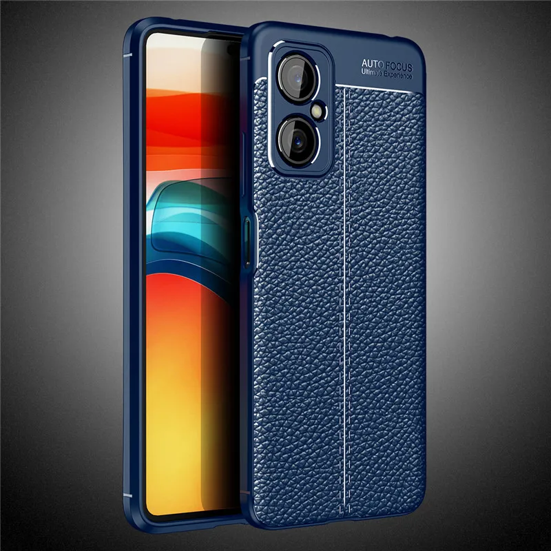 For Poco M4 Case for Poco M4 Pro Cover Funda Shell Shockproof TPU Soft Leather Phone Coque Bumper for Poco M4
